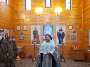 Молебен в часовне святаго благоверного князя Александра Невского