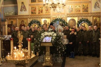 Молебен для военнослужащих в Дубровках, 07 января 2024г.