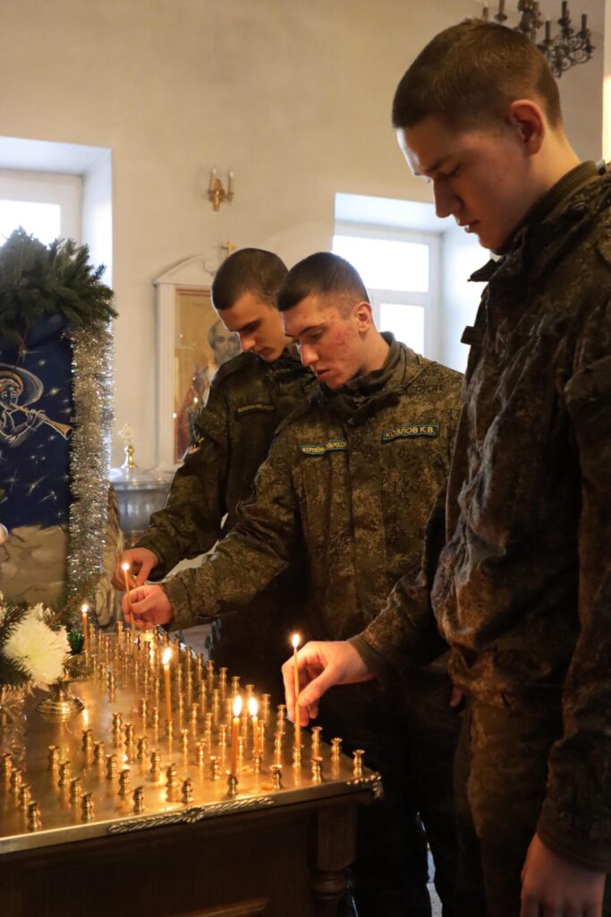Молебен для военнослужащих в Дубровках, 07 января 2024г.